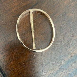 Love bangle rose gold plated